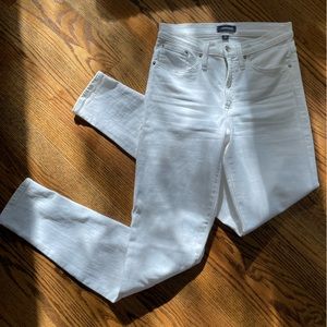 J.Crew high waist white jeans